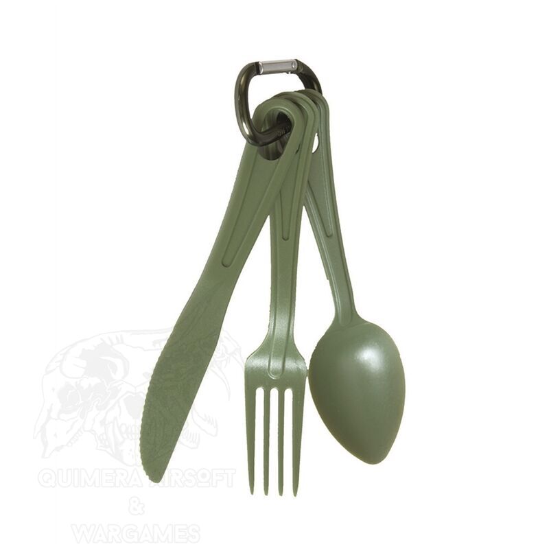 Set de 3 cubiertos de policarbonato - OD