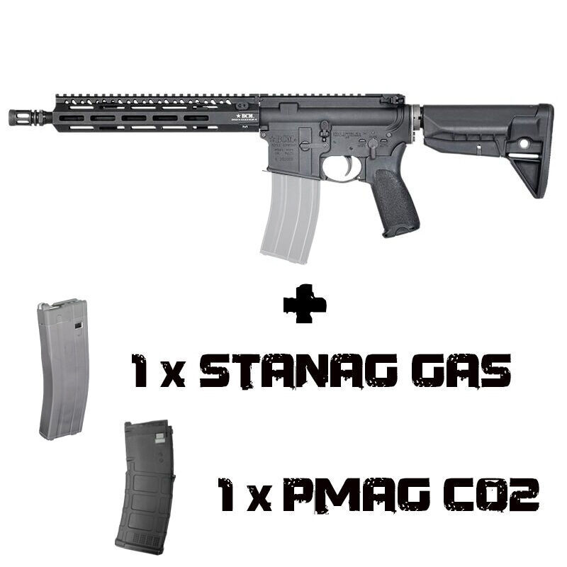 M4 BCM Air MCMR MK2 11,5" GBBR Ver.EU + 1 Cargador Green Gas - VFC - Negro
