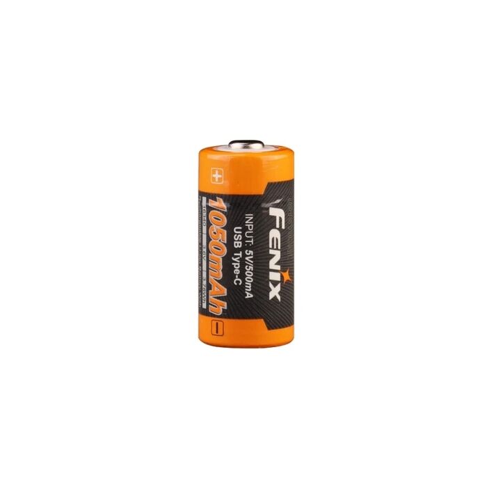 Alternative view of Bateria 16340 RCR123a 3.6V 1050 mAh Recargable por USB-C Fenix