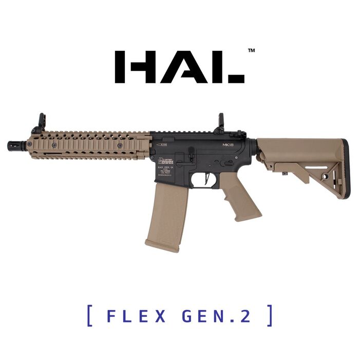 MK18 Daniel Defense SA-F19 Flex Gen 2 HAL - Specna Arms Tan