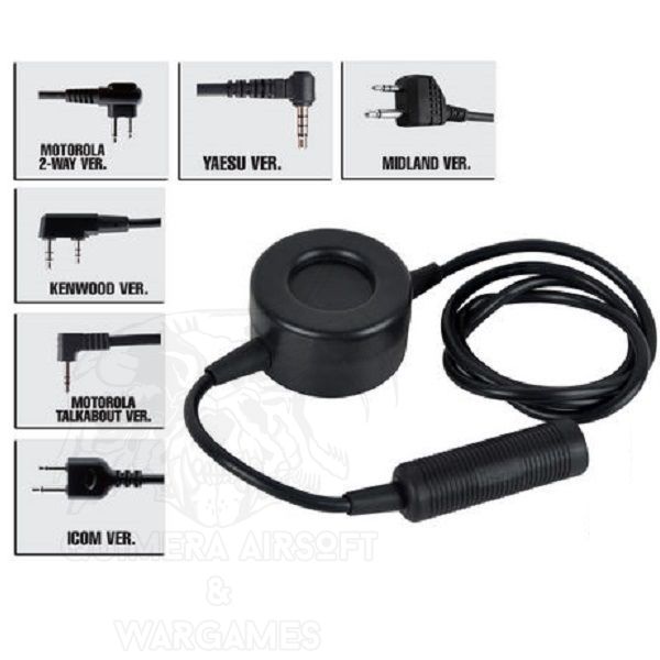 PTT estilo ICOM pin Element - negro - Imagen 2