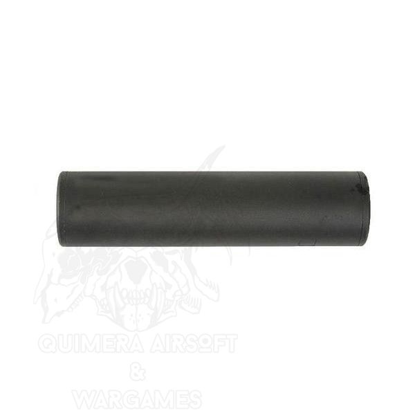 Silenciador aluminio liso 110x35mm Big dragon - Negro