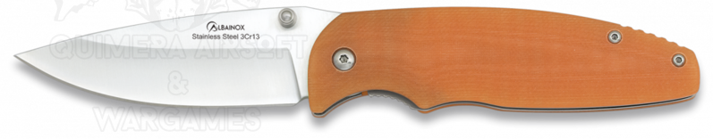 Navaja G10 Naranja H8.5cm Albainox