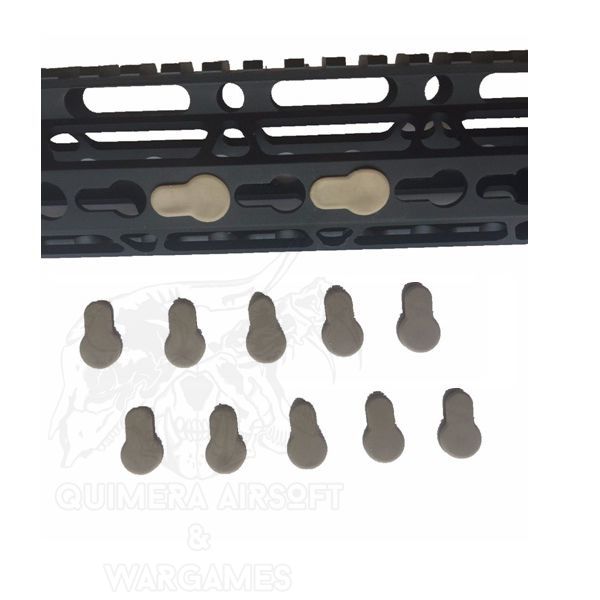 Protector para guardamanos Keymod 10unds Tan