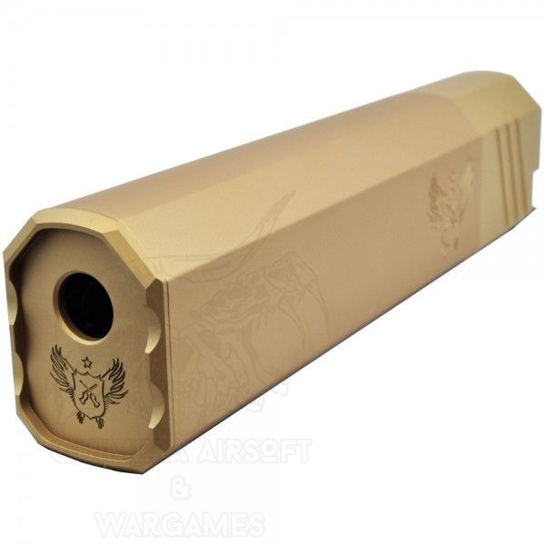 Silenciador 180mm octogonal tipo Osprey CCW 14mm Big Dragon