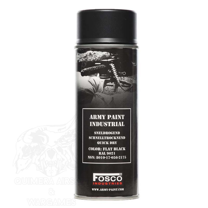 Pintura en spray 400ml Fosco - Flat Black