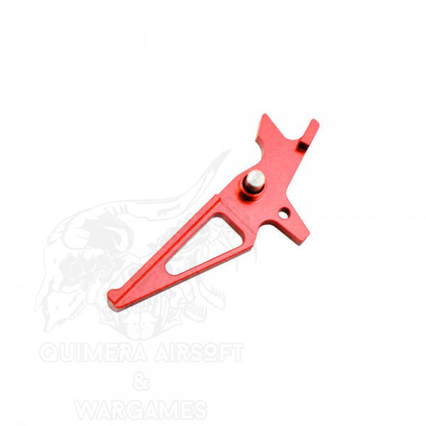 Gatillo de aluminio para M4 Big Dragon - Rojo