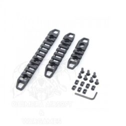 Set de 3 railes M-LOK & keymod 3/7/11- Negro