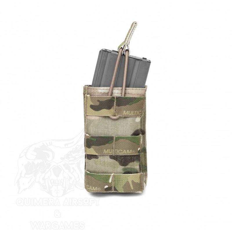 Single molle Open 5.56mm Mag/bungee retention Warrior - Multicam