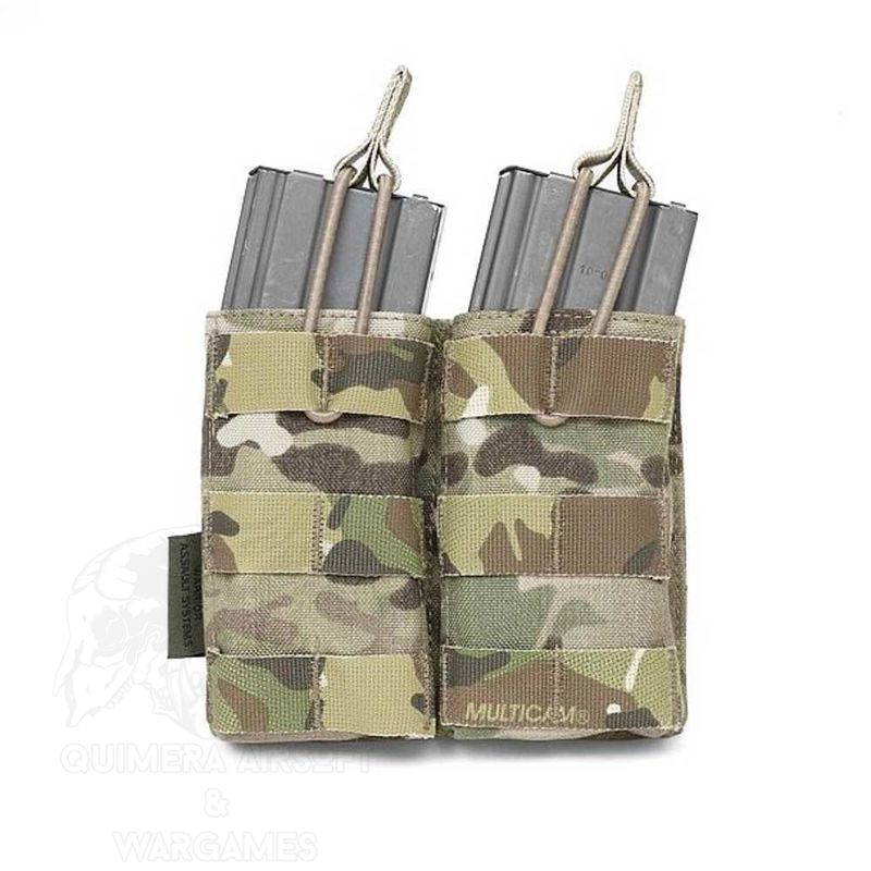 Double molle Open 5.56mm Mag/bungee retention Warrior - Multicam