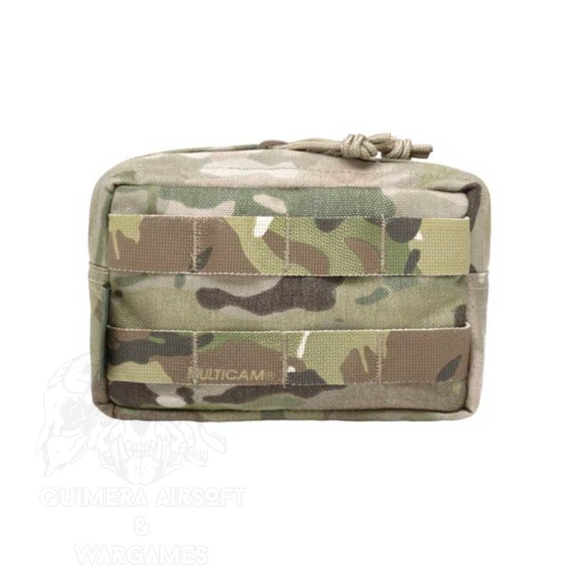 Small Horizontal Molle Pouch Zipped Warrior - Multicam