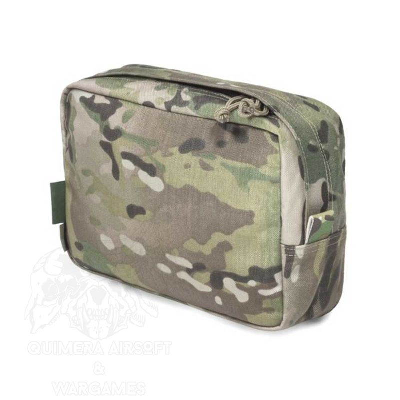 Alternative view of Large Horizontal Molle Utility Pouch Zipped Warrior - Multicam