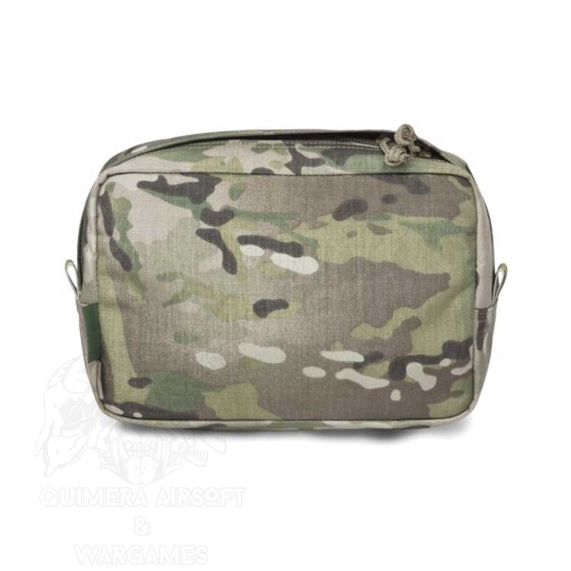 Large Horizontal Molle Utility Pouch Zipped Warrior - Multicam