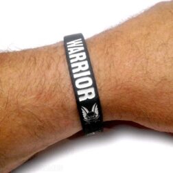 Pulsera de silicona Warrior - Negro - Imagen 4