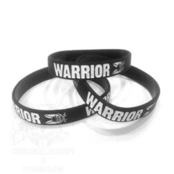 Pulsera de silicona Warrior - Negro - Imagen 3