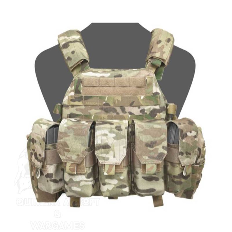 Alternative view of Triple Double Covered M4 5.56mm 6 Mags Pouch / Non Slip Retention Warrior - Multicam