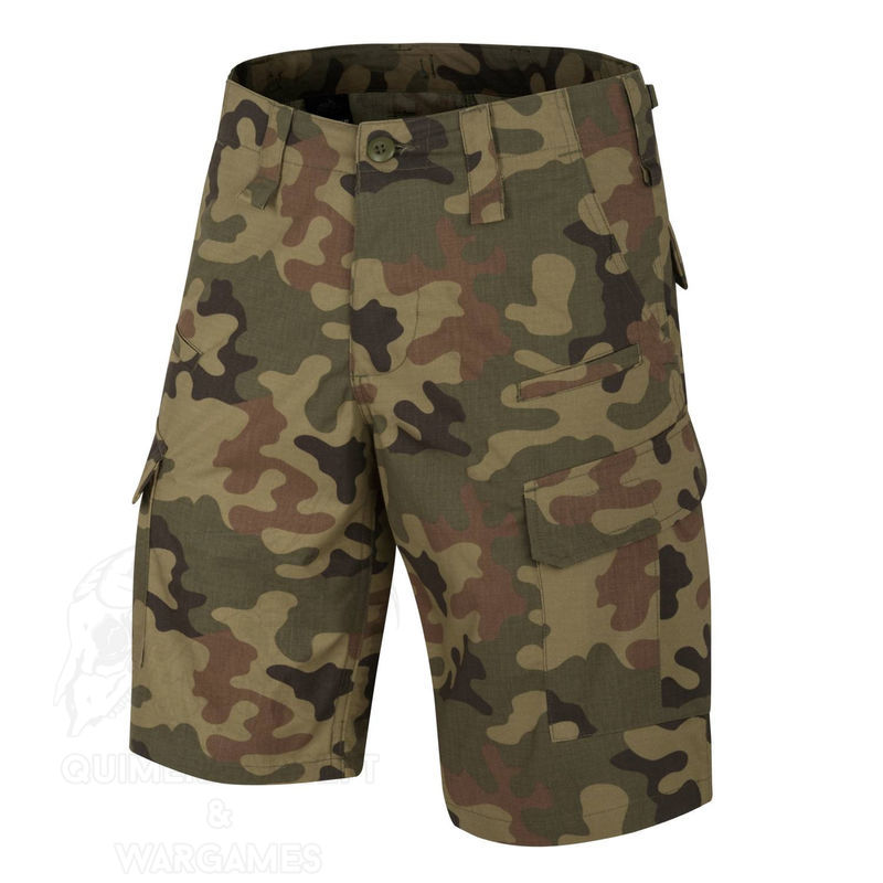 Pantalon corto tactico CPU Ripstop Helikon - PL Woodland - XL