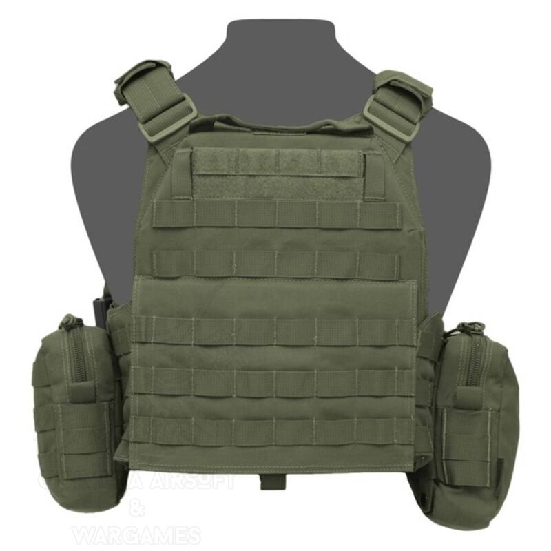 DCS Plate Carrier y pack de pouches abiertos para 5.56 Warrior - OD - L - Imagen 3