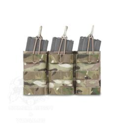 Triple molle Open M4 5.56 Mag/bungee retention Warrior - Multicam