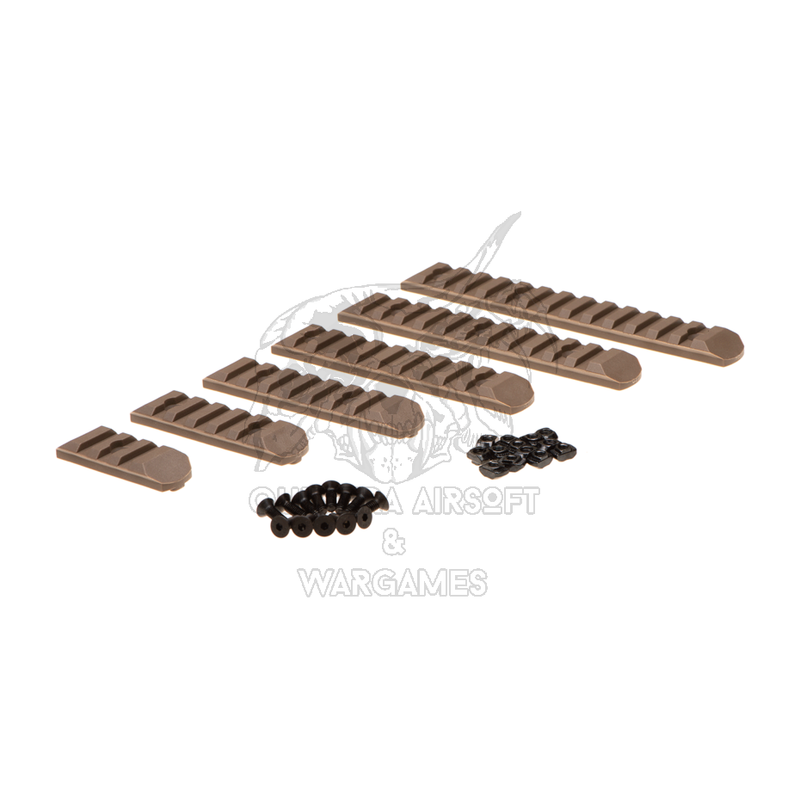 Set de railes Keymod/M-LOK 6pcs M-ETAL