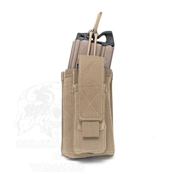 Single Open 5.56mm + 9mm Pouch Warrior - Coyote - Imagen 3