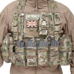 Single molle Open 5.56mm Mag/bungee retention Warrior - OD - Imagen 3
