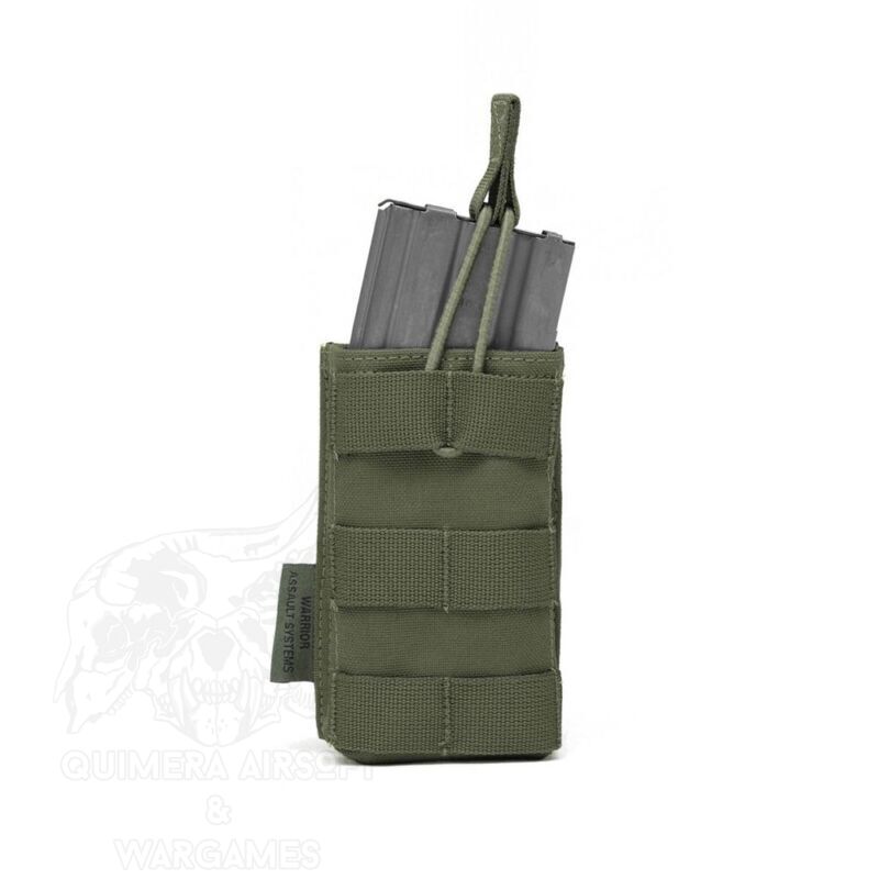 Single molle Open 5.56mm Mag/bungee retention Warrior - OD