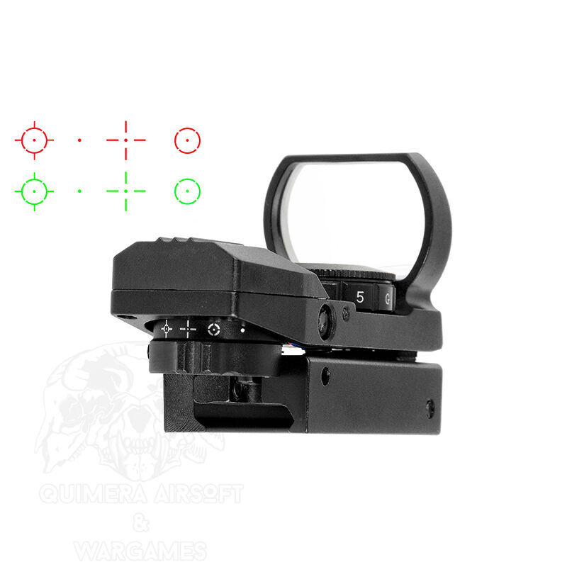 Red Dot tipo Samurai Rojo/Verde Multireticula - Negro 8 Red Dot tipo Samurai Rojo/Verde Multireticula - Negro - Imagen 8
