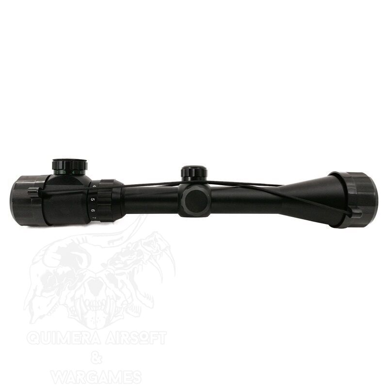 Alternative view of Mira Telescopica Retroiluminada Rojo y Verde 3-9x40 (Incluye anillas para rail) Raccoon