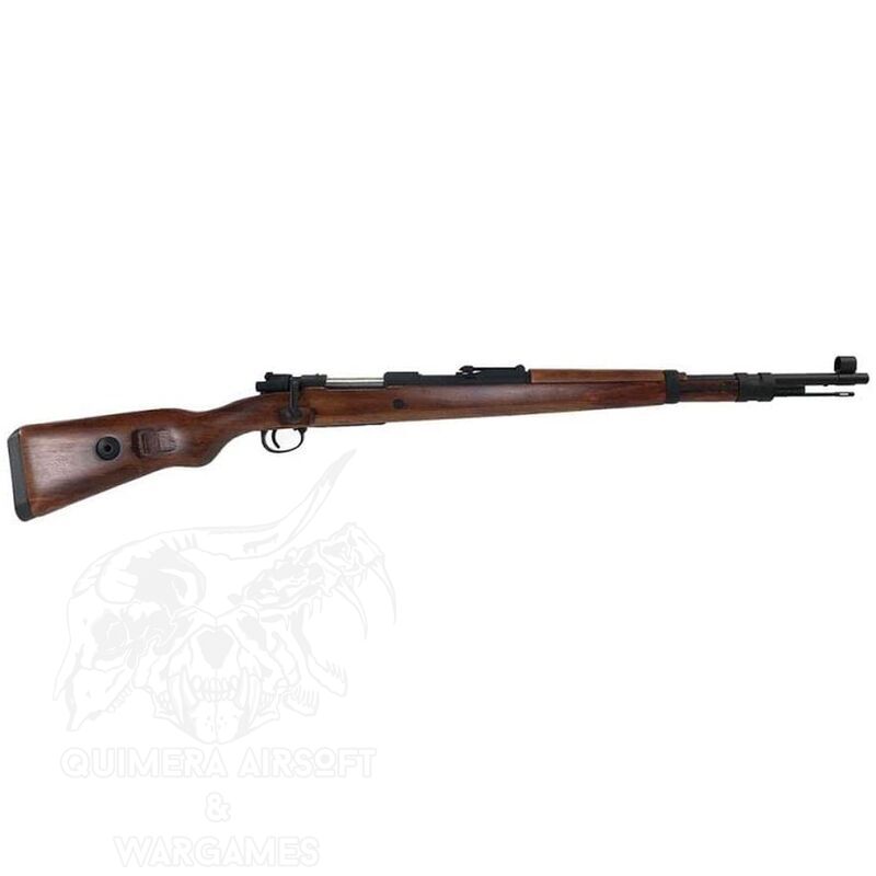 Alternative view of Mauser KAR98K Rifle de muelle Snow Wolf - Madera Real y Metal