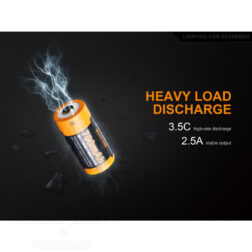 Bateria 16340 RCR123a 3.6V 700mAh Recargable por Micro-USB Fenix - Imagen 5