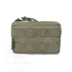 Small Horizontal Molle Pouch Zipped Warrior - Ranger Green