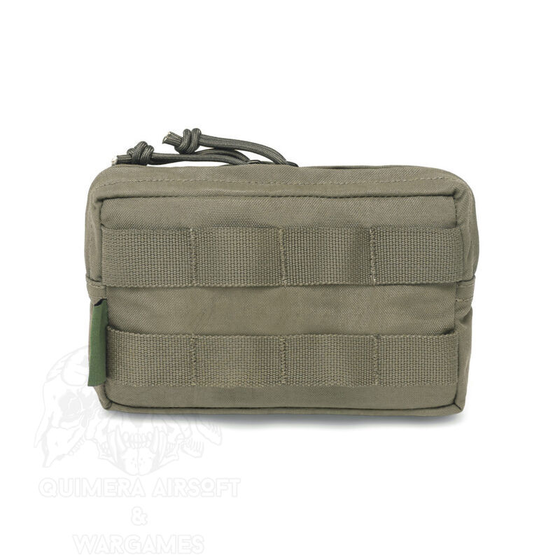Small Horizontal Molle Pouch Zipped Warrior - Ranger Green