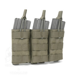 Alternative view of Triple molle Open M4 5.56 Mag/bungee retention Warrior - Ranger Green