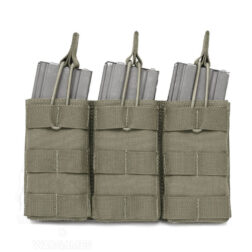 Triple molle Open M4 5.56 Mag/bungee retention Warrior - Ranger Green