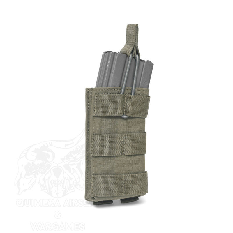 Alternative view of Single molle Open 5.56mm Mag/bungee retention Warrior - Ranger Green