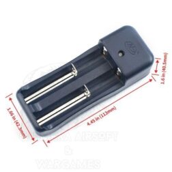 Alternative view of Cargador y 2 Baterias recargables 16340 CR123a 3.7V 700Mah WADSN