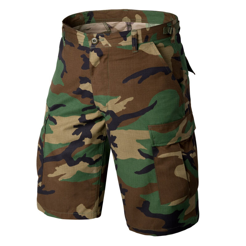 Pantalon corto tactico BDU Ripstop Helikon - US Woodland - XL