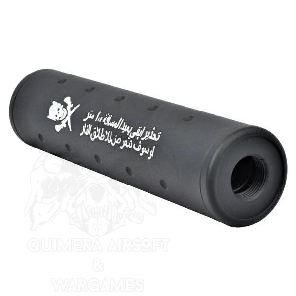 Silenciador Skull 130x31mm Big Dragon - Negro