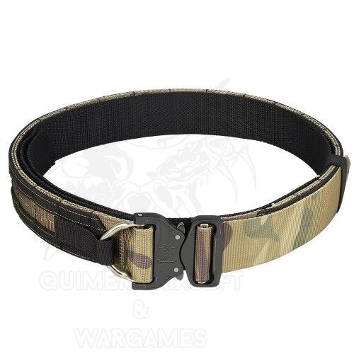 Wosport Cinturon de Combate doble con cierre Cobra Camo