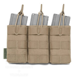 Triple molle Open M4 5.56 Mag/bungee retention Warrior - Coyote