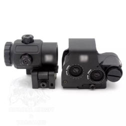 Red dot estilo Eotech EXPS Rojo/Verde + Magnificador G43 AIM-O/WADSN - Negro - Imagen 4