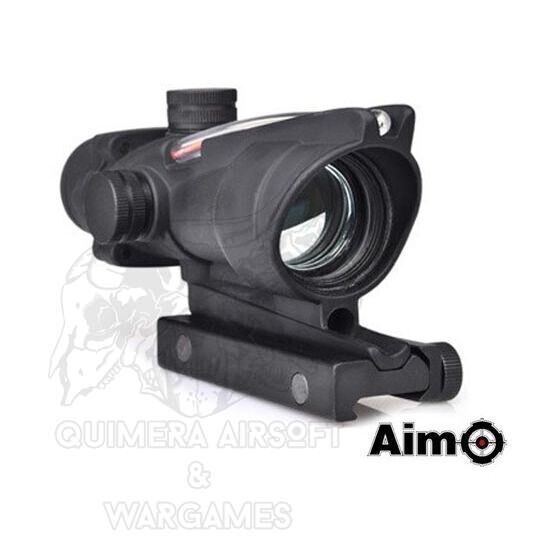 Red dot Tipo ACOG 4x32 punto Rojo con Fibra optica AIM-O