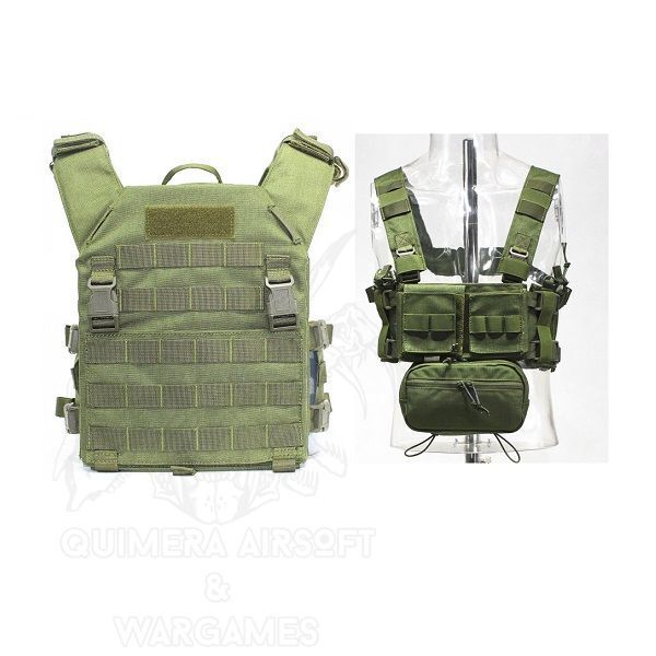 PACK Conquer Chaleco MPC y Mini Chest Rig - OD