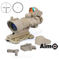 Red dot Tipo ACOG 4x32 con QD y Mini Red Dot AIM-O