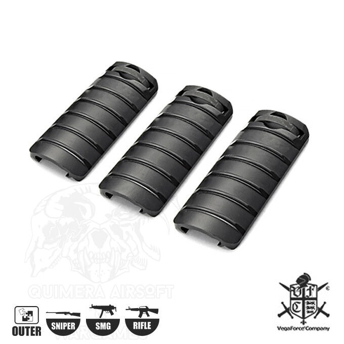 Cubre railes corto 3pcs Vega Force - Negro