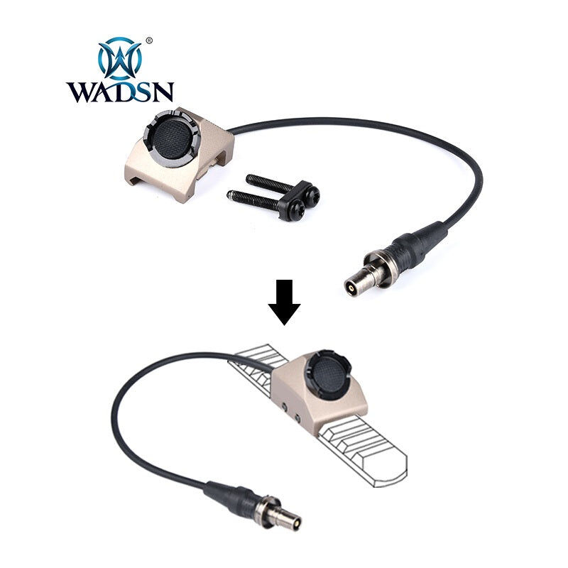 Alternative view of Switch Remoto UT Hot Button para Rail Picatinny Conector 2.5mm WADSN