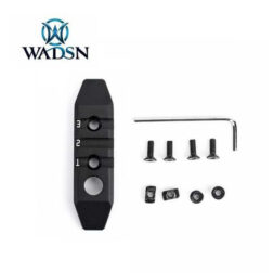 Rail de Aluminio 3 Slots MLOK y Keymod WADSN - Negro