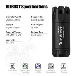 Bifrost Tracer Unit (color blast imitation) Acetech - Negro - Imagen 9