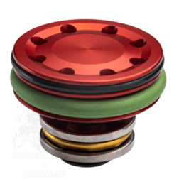 CNC ERGAL Double O-Ring Ball Bearing AEG Piston Head Advanced Type - FPS Softair